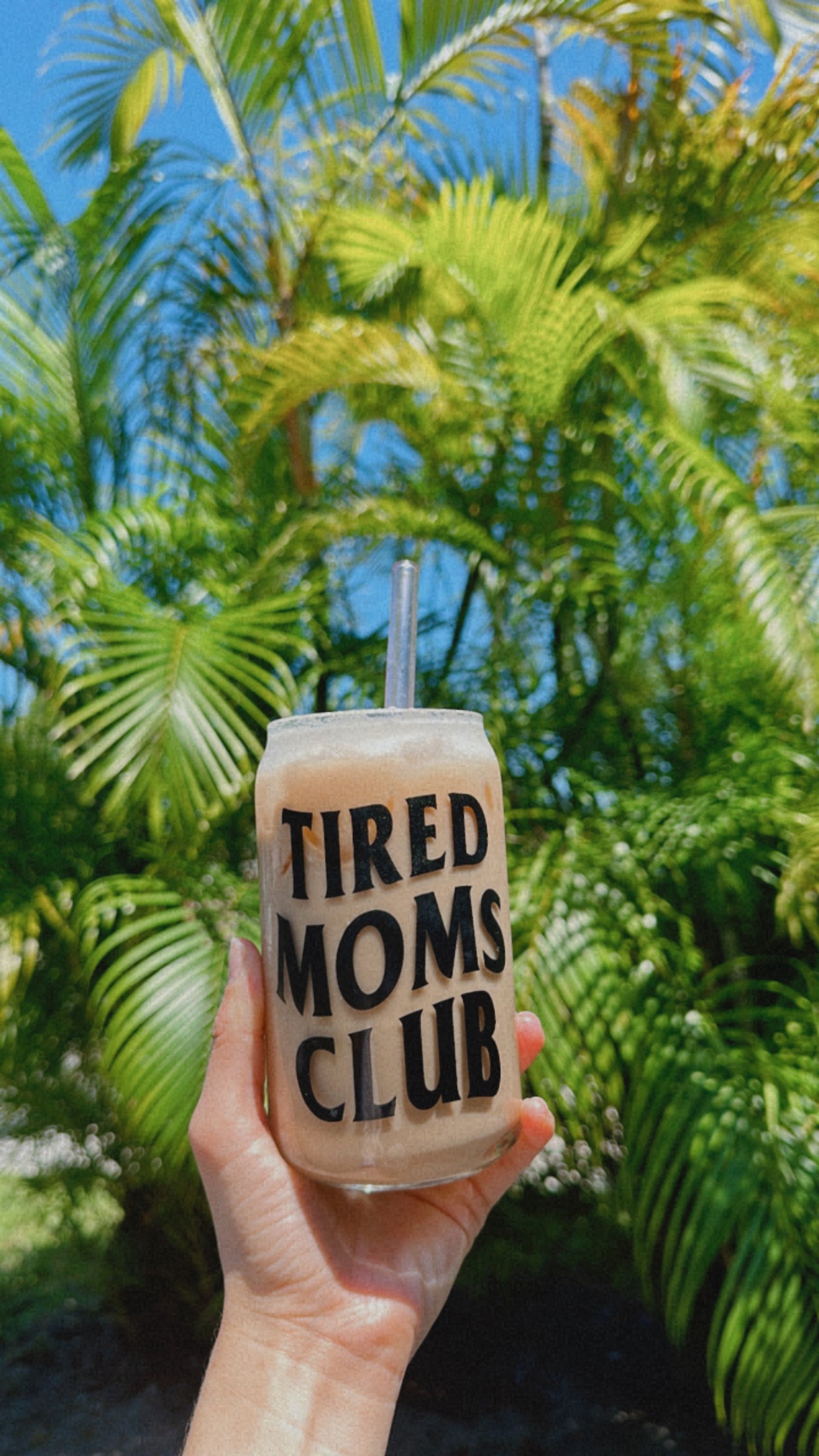 Tired Moms Club Glass Cup | Limited Edition
