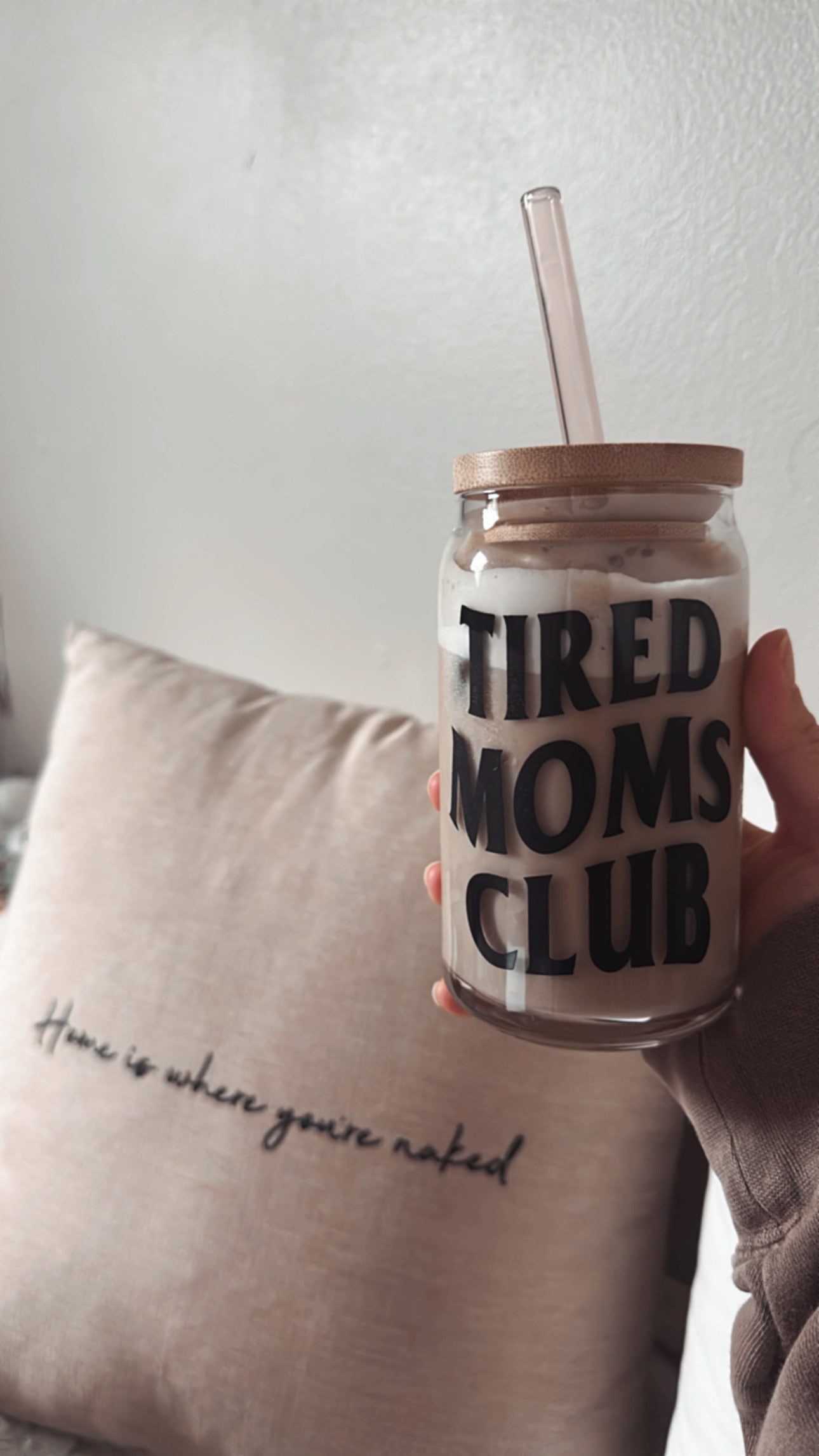Tired Moms Club Glass Cup | Limited Edition