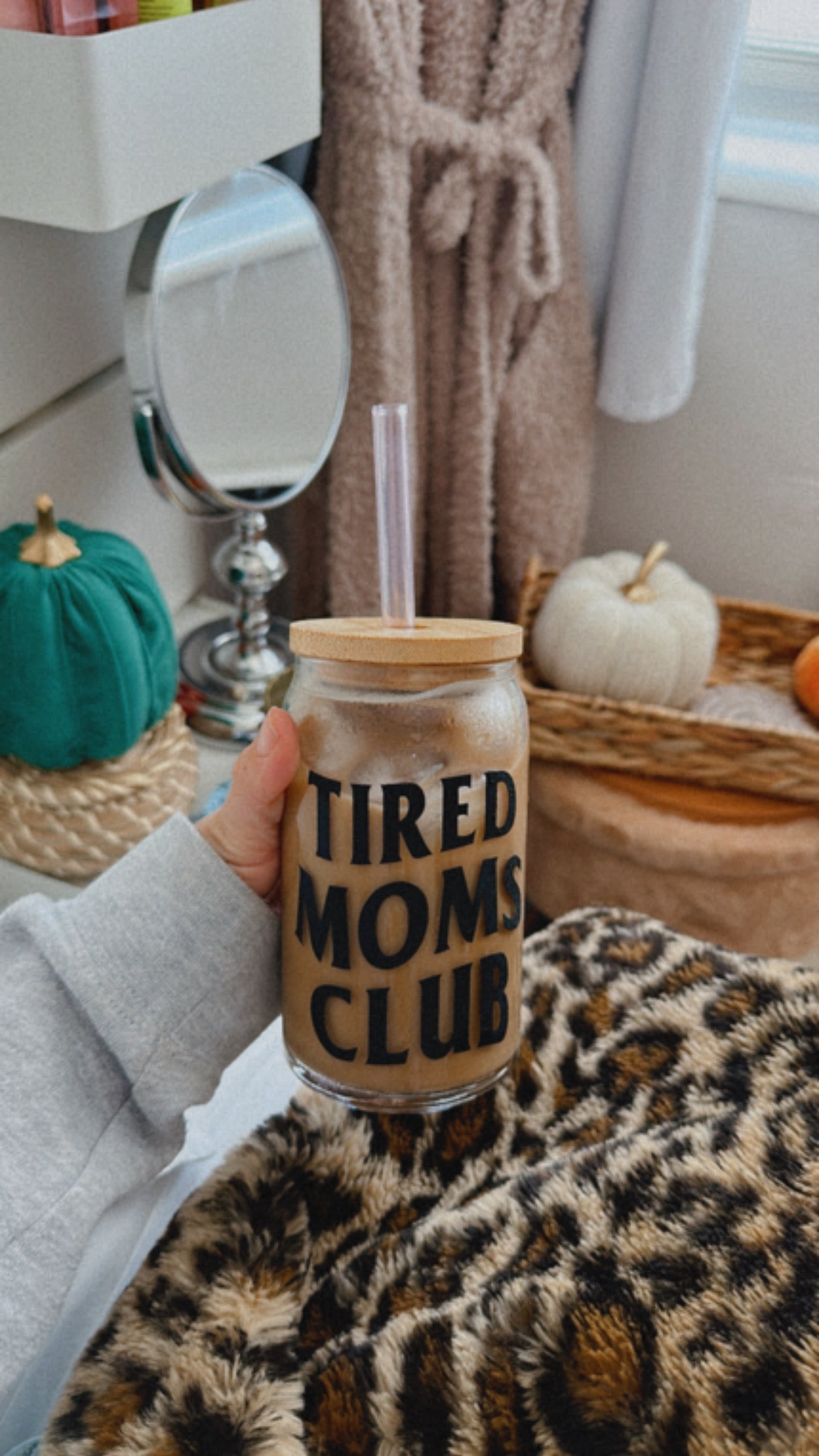 Tired Moms Club Glass Cup | Limited Edition